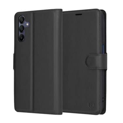 Techsuit Leather Folio - θήκη για Samsung Galaxy A15 5G - Μαύρο