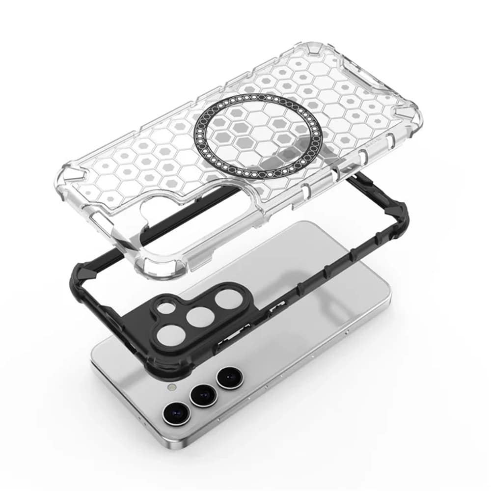 Techsuit HoneyComb Shield MagSafe - θήκη για Samsung Galaxy S25+ - Μαύρο - Image 5