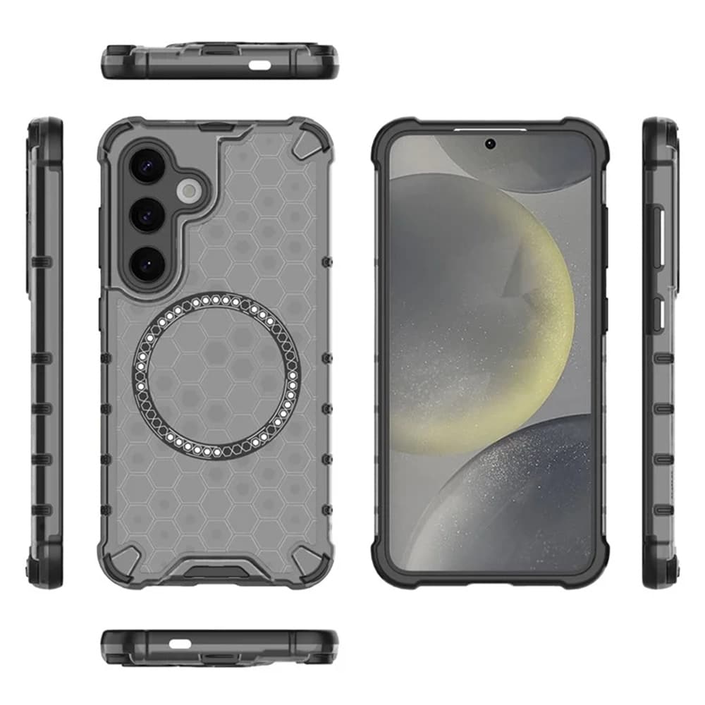 Techsuit HoneyComb Shield MagSafe - θήκη για Samsung Galaxy S25+ - Μαύρο - Image 4