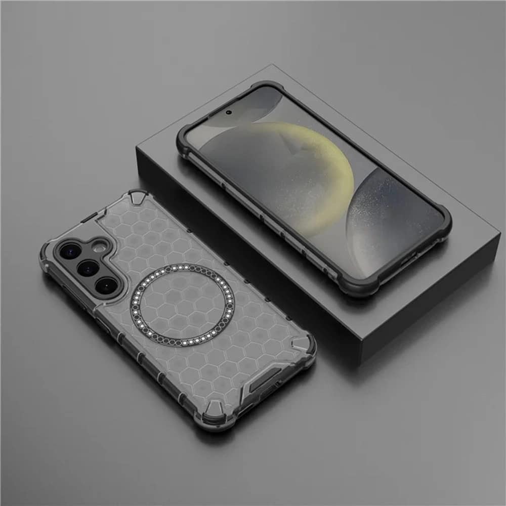 Techsuit HoneyComb Shield MagSafe - θήκη για Samsung Galaxy S25+ - Μαύρο - Image 6