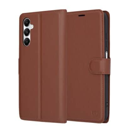 Techsuit Leather Folio - θήκη για Samsung Galaxy A05s - Καφέ
