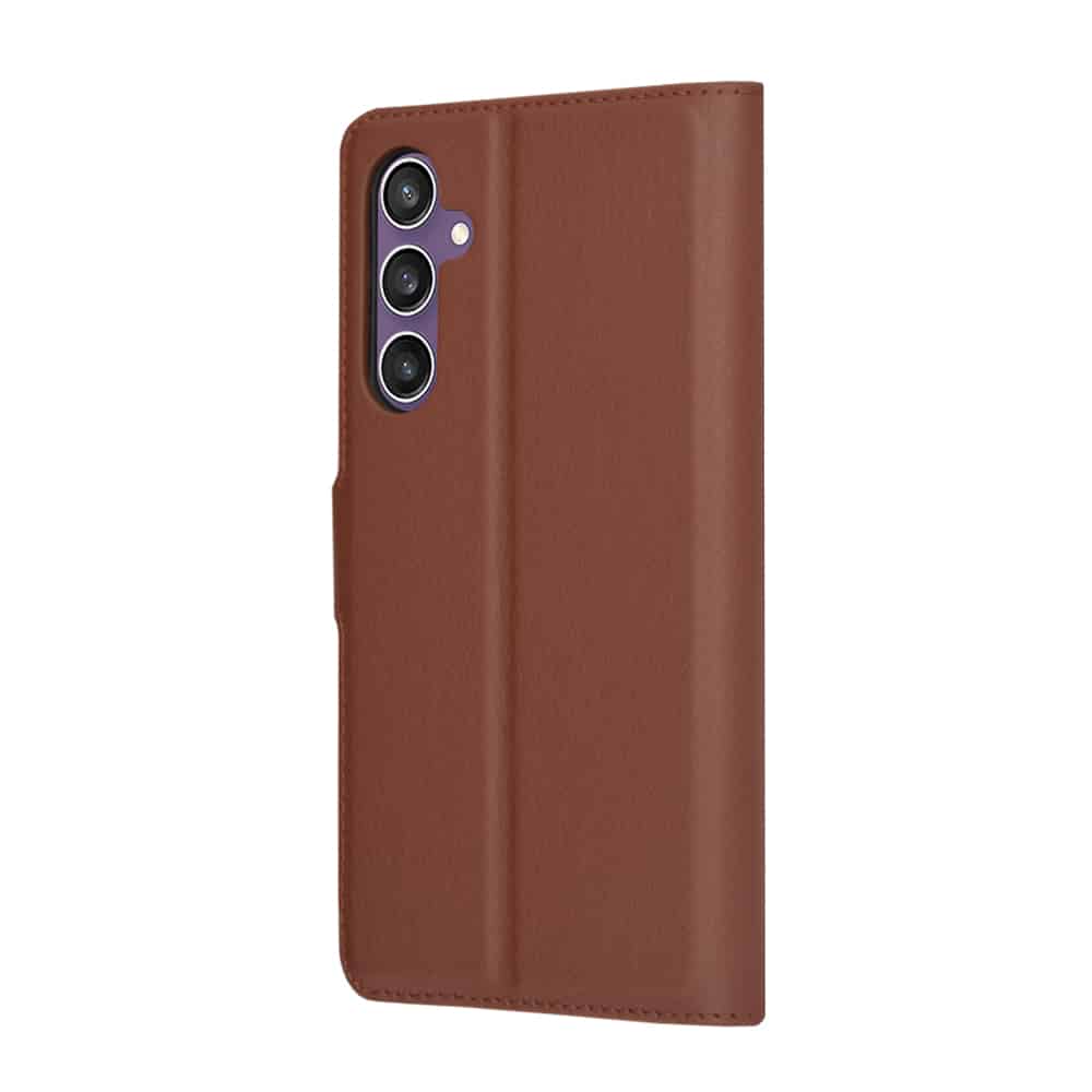 Techsuit Leather Folio - θήκη για Samsung Galaxy S23 FE - Καφέ - Image 5