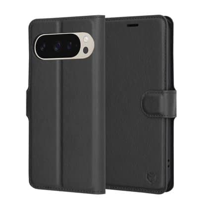 Techsuit Leather Folio - θήκη για Google Pixel 9 Pro - Μαύρο