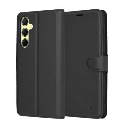 Techsuit Leather Folio - Samsung Galaxy A35 - Μαύρο