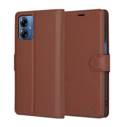 Techsuit Leather Folio - θήκη για Motorola Moto G14 - Πολύχρωμο