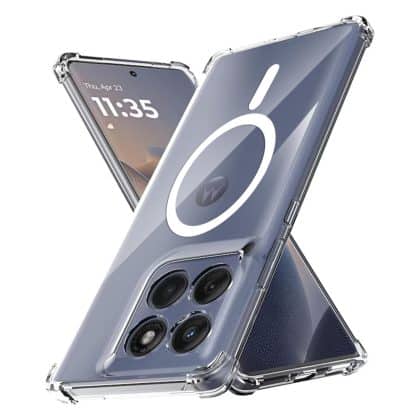Techsuit Shockproof Clear Silicone MagSafe - θήκη για Motorola Edge 60 - Διάφανο