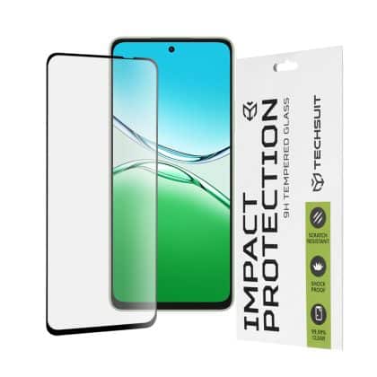 Techsuit - 111D Πλήρης Κάλυψη / Πλήρες Γυαλί με Κόλλα - Oppo A5 Pro 4G / A5 Pro 5G - Μαύρο