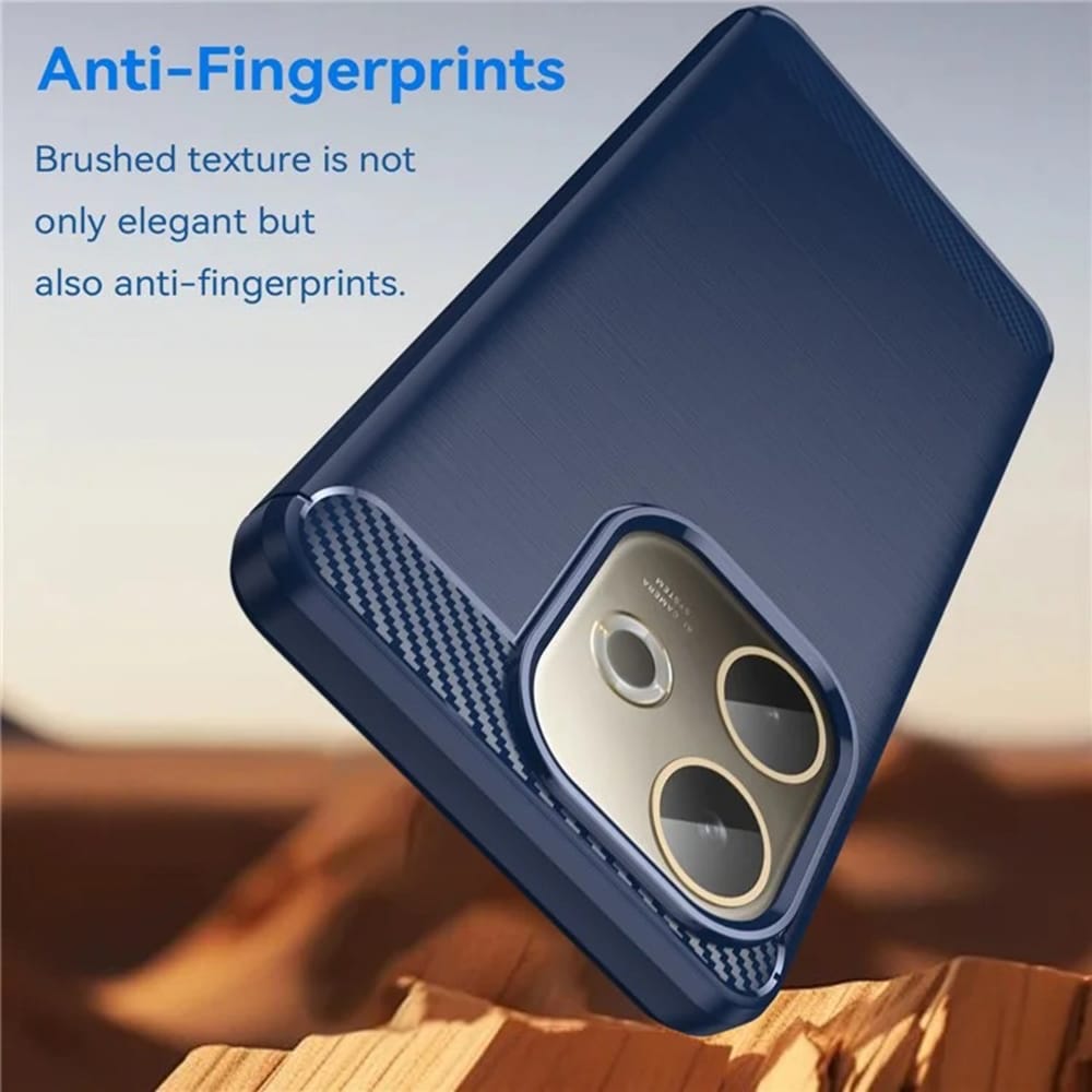 Techsuit Carbon Silicone - θήκη για Oppo A5 Pro 4G - Μπλε - Image 2