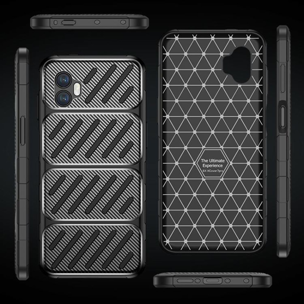 Techsuit CarbonFiber - θήκη για Samsung Galaxy XCover7 Pro - Μαύρο - Image 6