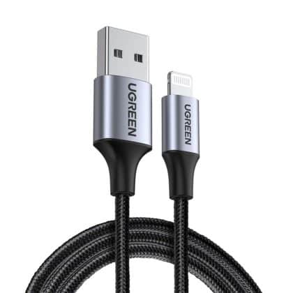 Ugreen - Data Καλώδιο Us199 (60156) - USB To Lightning, Fast Charging 2.4a, 480mbps, 1m - Space Gray