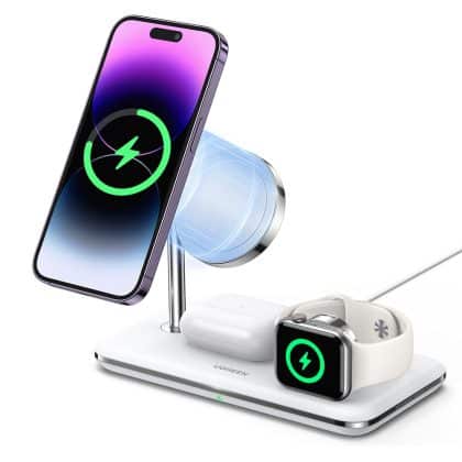 Ugreen - Wireless Charging Station Cd278 (90326) - για iPhone, Apple Watch, Airpods, Qi2, 25w, Mfi Certified - White