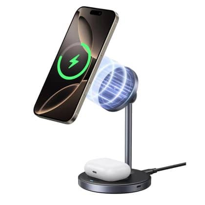 Ugreen - Wireless Charger W710 (45382) - Magsafe-Compatible, για iPhone, Airpods, With Type-C Καλώδιο, Qi2, 20w - Black