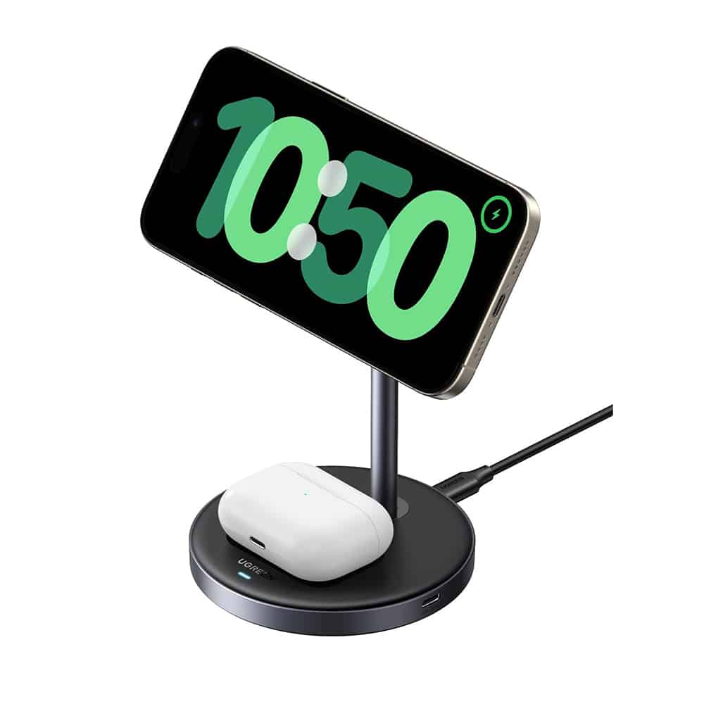 Ugreen - Wireless Charger W710 (45382) - Magsafe-Compatible, για iPhone, Airpods, With Type-C Καλώδιο, Qi2, 20w - Black - Image 2