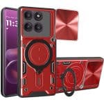 Techsuit CamGuard Pro - θήκη για Motorola Edge 60 Pro - Κόκκινο