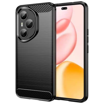 Techsuit Carbon Silicone - θήκη για Honor 400 Pro - Μαύρο