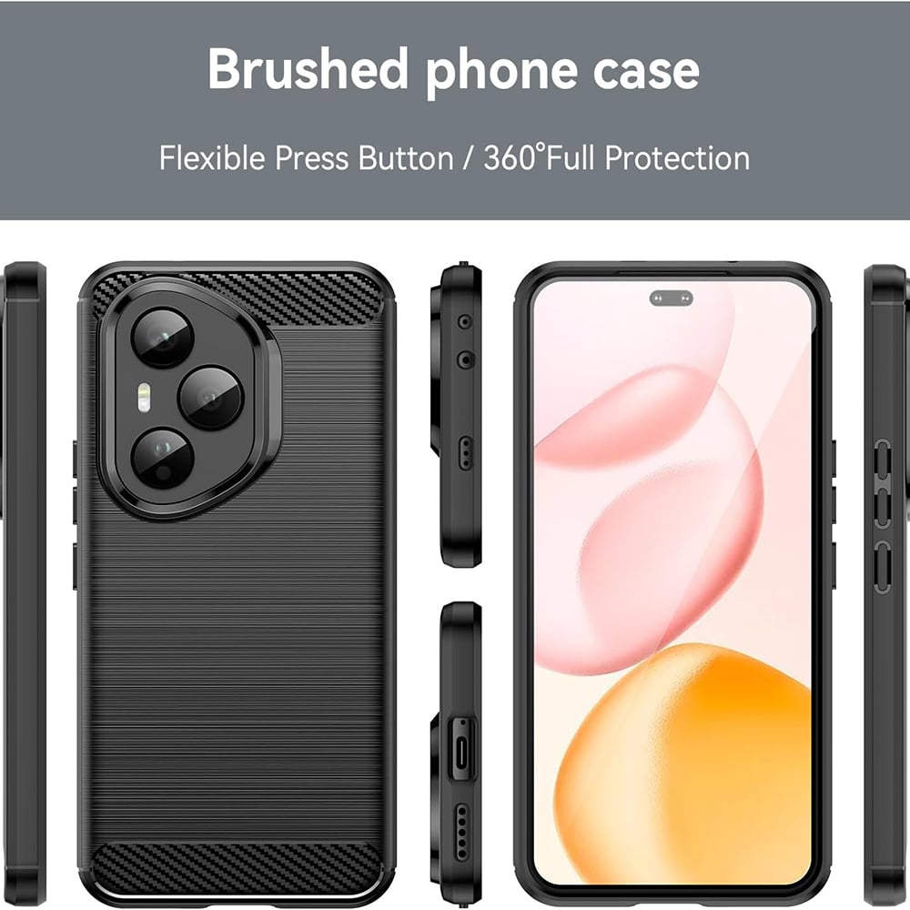 Techsuit Carbon Silicone - θήκη για Honor 400 Pro - Μαύρο - Image 5