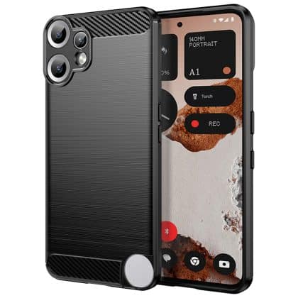 Techsuit Carbon Silicone - θήκη για Nothing CMF Phone 2 Pro - Μαύρο