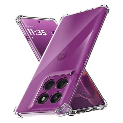 Techsuit Shockproof Clear Silicone - θήκη για Motorola Edge 60 Pro - Διάφανο