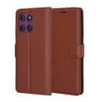 Techsuit Leather Folio - θήκη για Motorola Edge 60 Pro - Καφέ