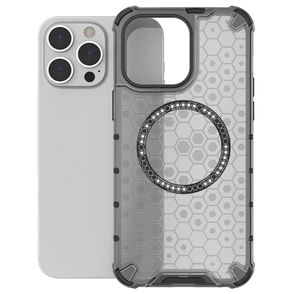 Techsuit HoneyComb Shield MagSafe - θήκη για Apple iPhone 14 Pro - Μαύρο - Image 2