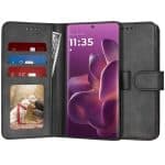 Techsuit Diary Book - θήκη για Motorola Edge 60 Pro - Μαύρο