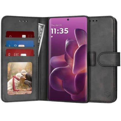 Techsuit Diary Book - θήκη για Motorola Edge 60 Pro - Μαύρο