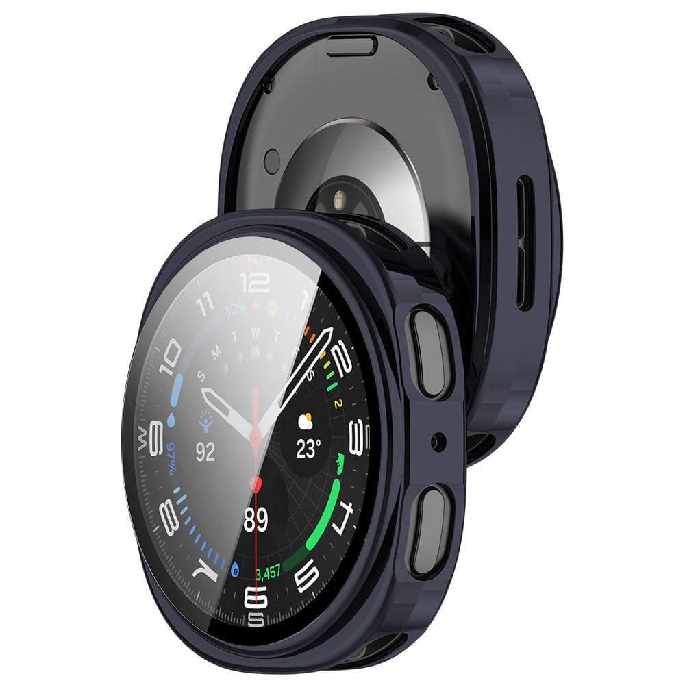Techsuit - Defense360 Pro + Screen Protector - Samsung Galaxy Watch8 40mm - Oxford Blue - Image 3