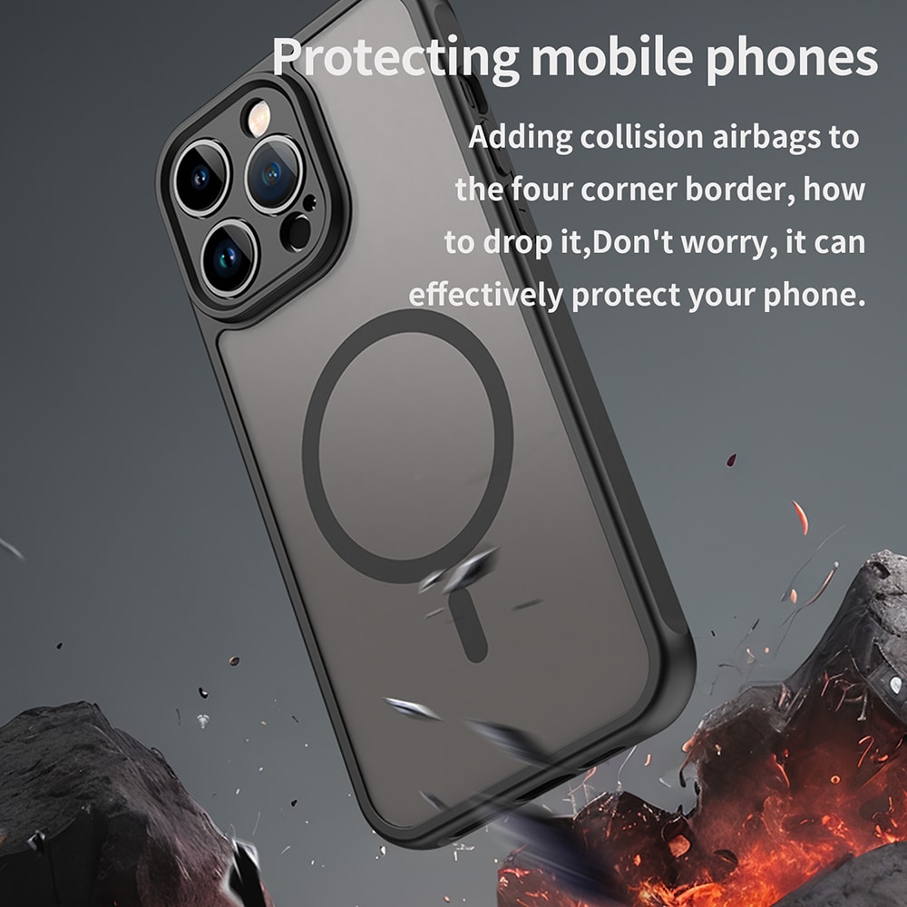 Techsuit HaloFrost II MagSafe - θήκη για Apple iPhone 14 Pro - Μαύρο - Image 4