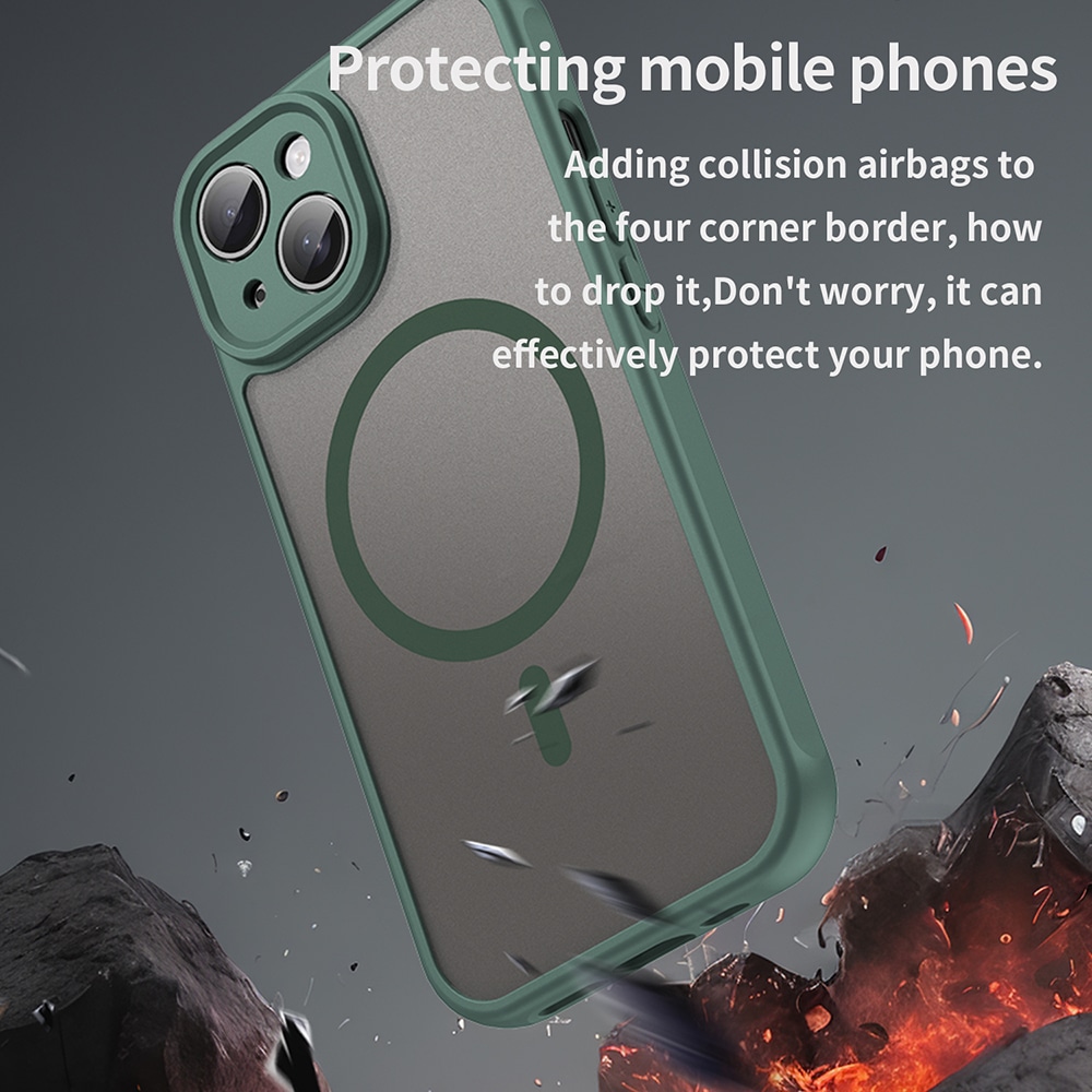 Techsuit HaloFrost II MagSafe - θήκη για Apple iPhone 15 Plus - Πράσινο - Image 4