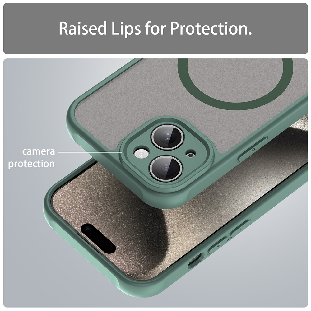 Techsuit HaloFrost II MagSafe - θήκη για Apple iPhone 15 Plus - Πράσινο - Image 5