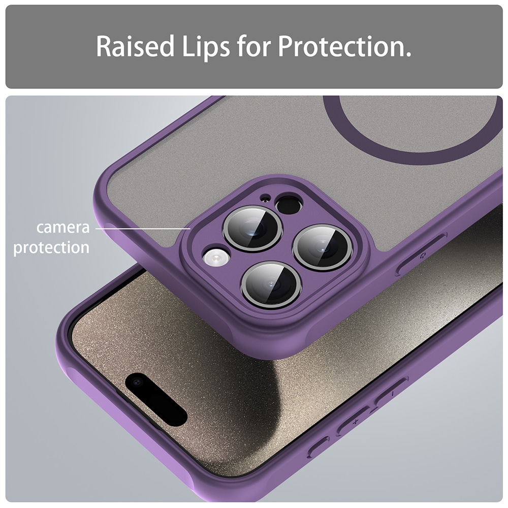 Techsuit HaloFrost II MagSafe - θήκη για Apple iPhone 15 Pro - Μωβ - Image 5