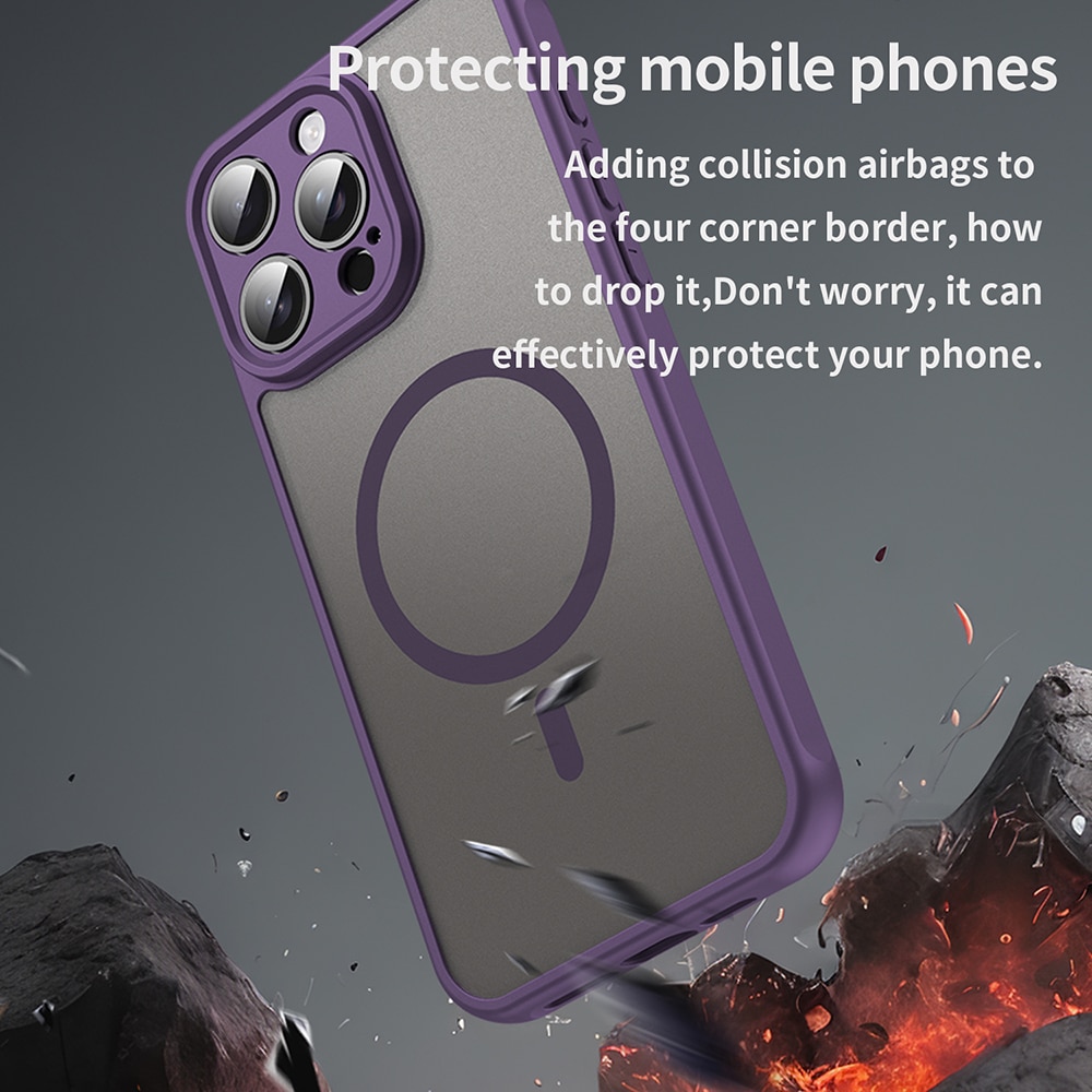 Techsuit HaloFrost II MagSafe - θήκη για Apple iPhone 15 Pro - Μωβ - Image 4
