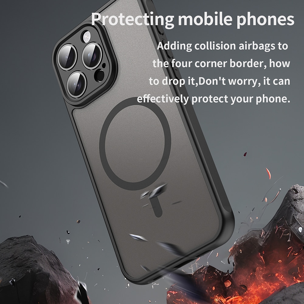 Techsuit HaloFrost II MagSafe - θήκη για Apple iPhone 15 Pro Max - Μαύρο - Image 4