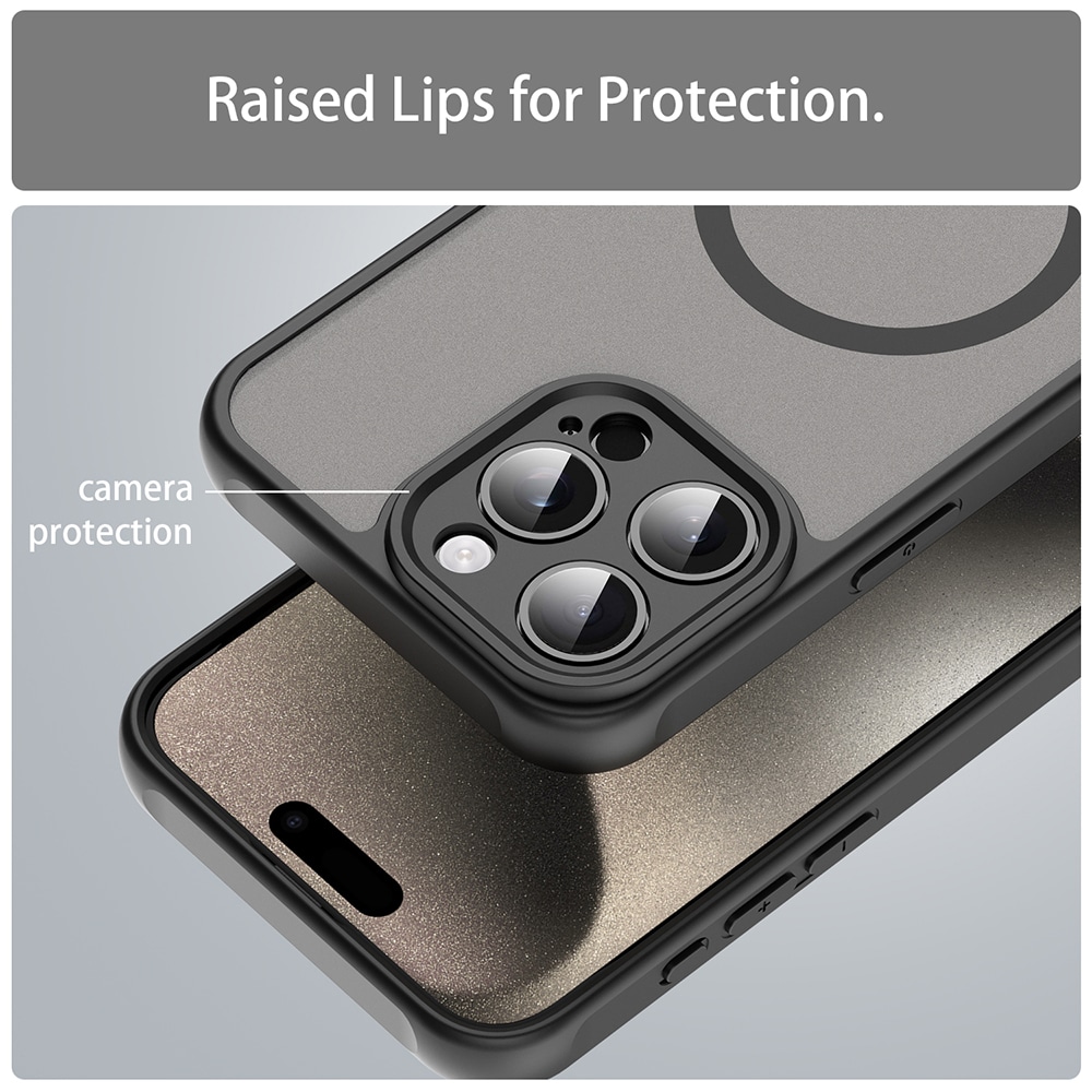 Techsuit HaloFrost II MagSafe - θήκη για Apple iPhone 15 Pro Max - Μαύρο - Image 5