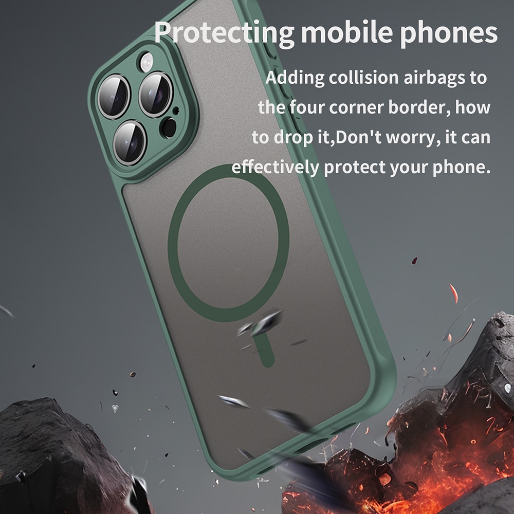 Techsuit HaloFrost II MagSafe - θήκη για Apple iPhone 15 Pro Max - Πράσινο - Image 4