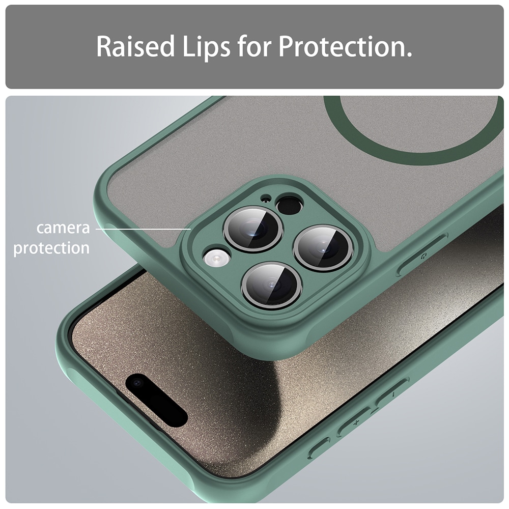 Techsuit HaloFrost II MagSafe - θήκη για Apple iPhone 15 Pro Max - Πράσινο - Image 5