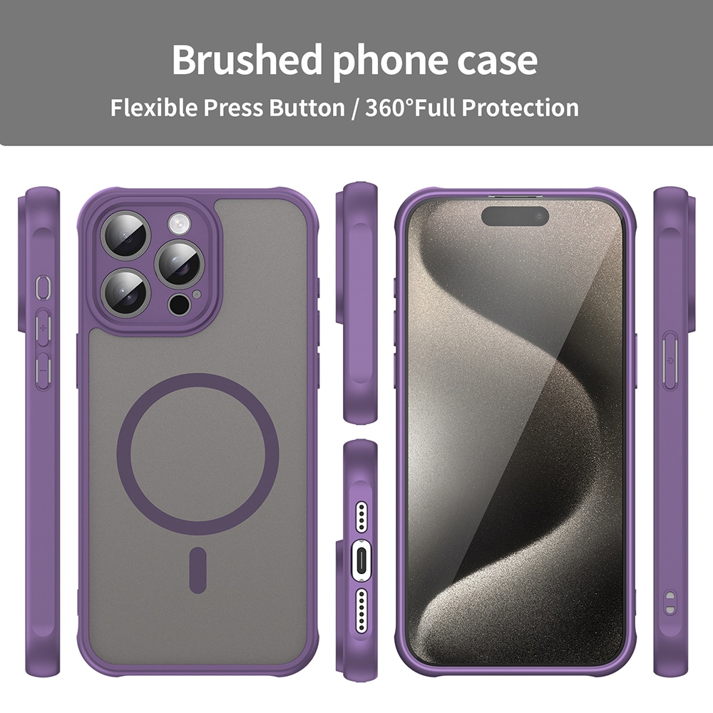 Techsuit HaloFrost II MagSafe - θήκη για Apple iPhone 15 Pro Max - Μωβ - Image 3