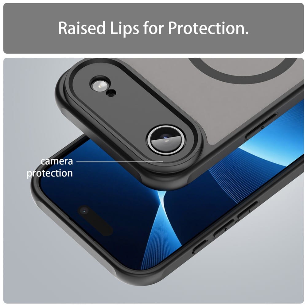 Techsuit HaloFrost II MagSafe - θήκη για Apple iPhone 17 Air - Μαύρο - Image 6