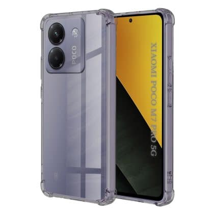 Techsuit Shockproof Clear Silicone - θήκη για Xiaomi Poco M7 Pro 5G - Διάφανο