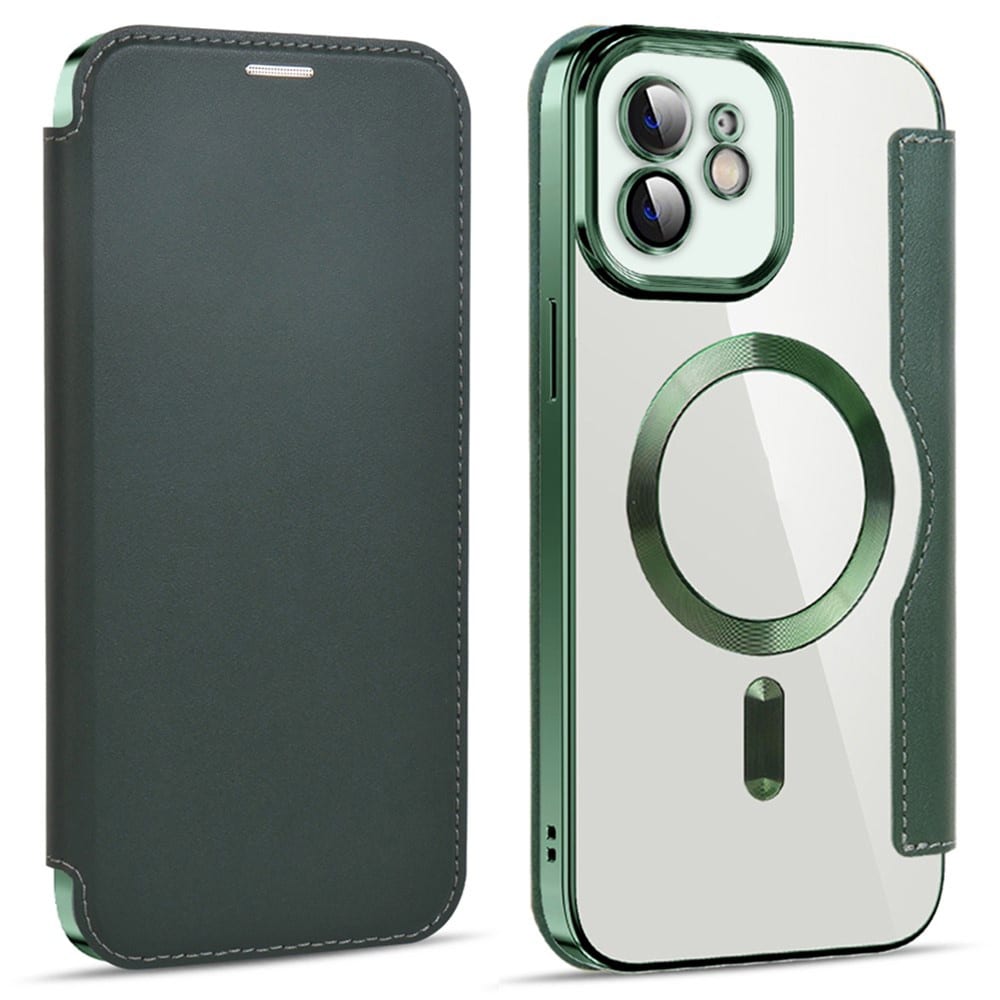 Techsuit SmartMag Book - θήκη για Apple iPhone 12 - Πράσινο - Image 2