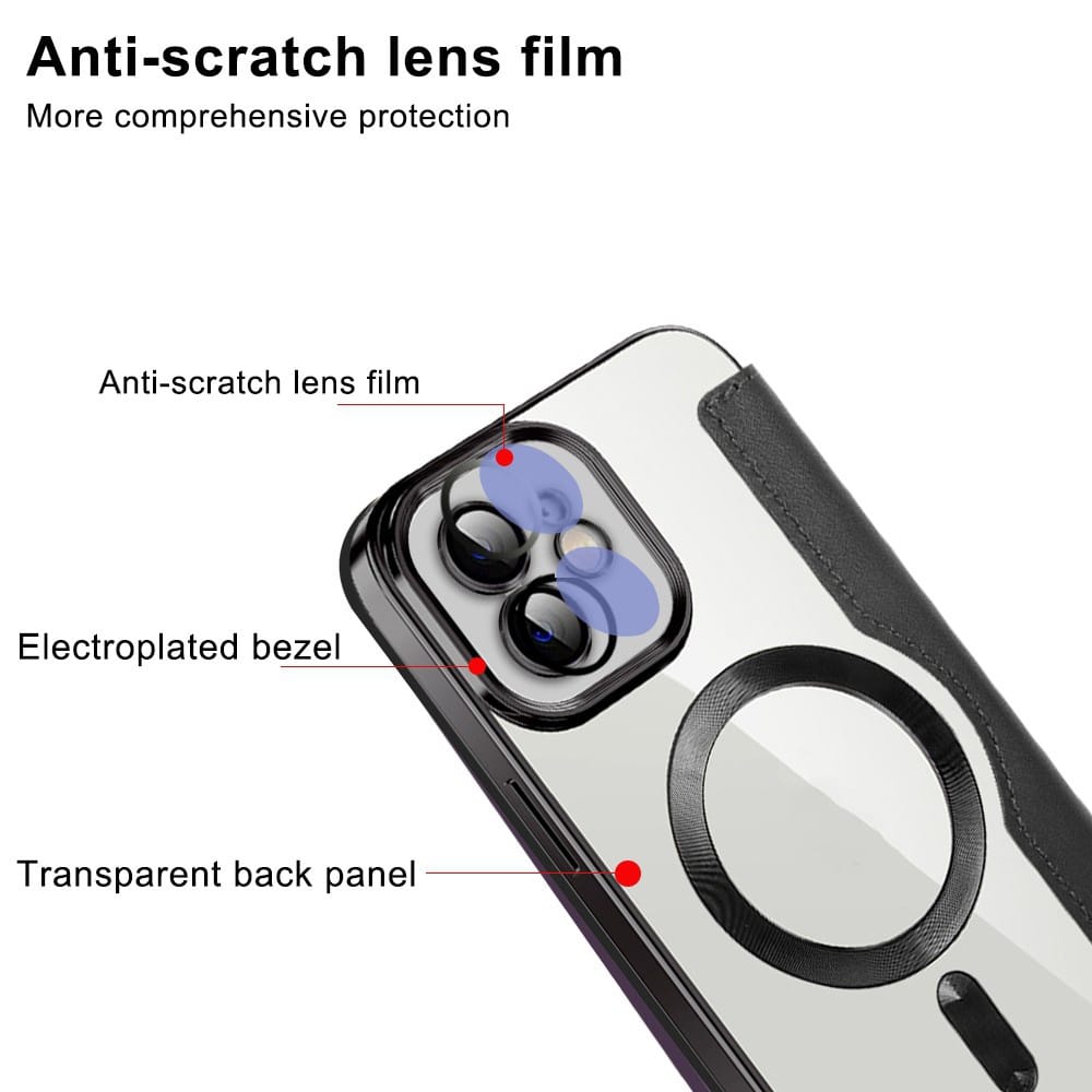 Techsuit SmartMag Book - θήκη για Apple iPhone 12 - Καφέ - Image 3