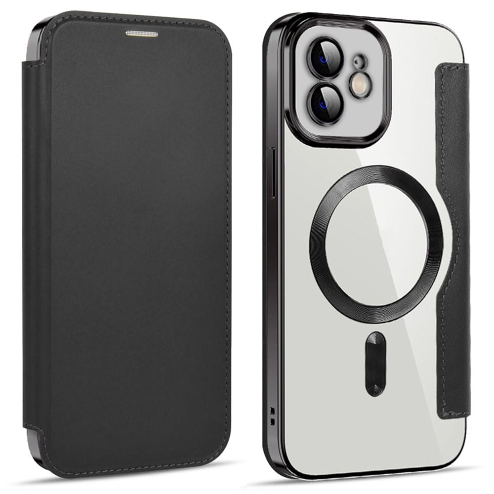 Techsuit SmartMag Book - θήκη για Apple iPhone 12 - Μαύρο - Image 2