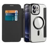 Techsuit SmartMag Book - θήκη για Apple iPhone 12 - Μαύρο