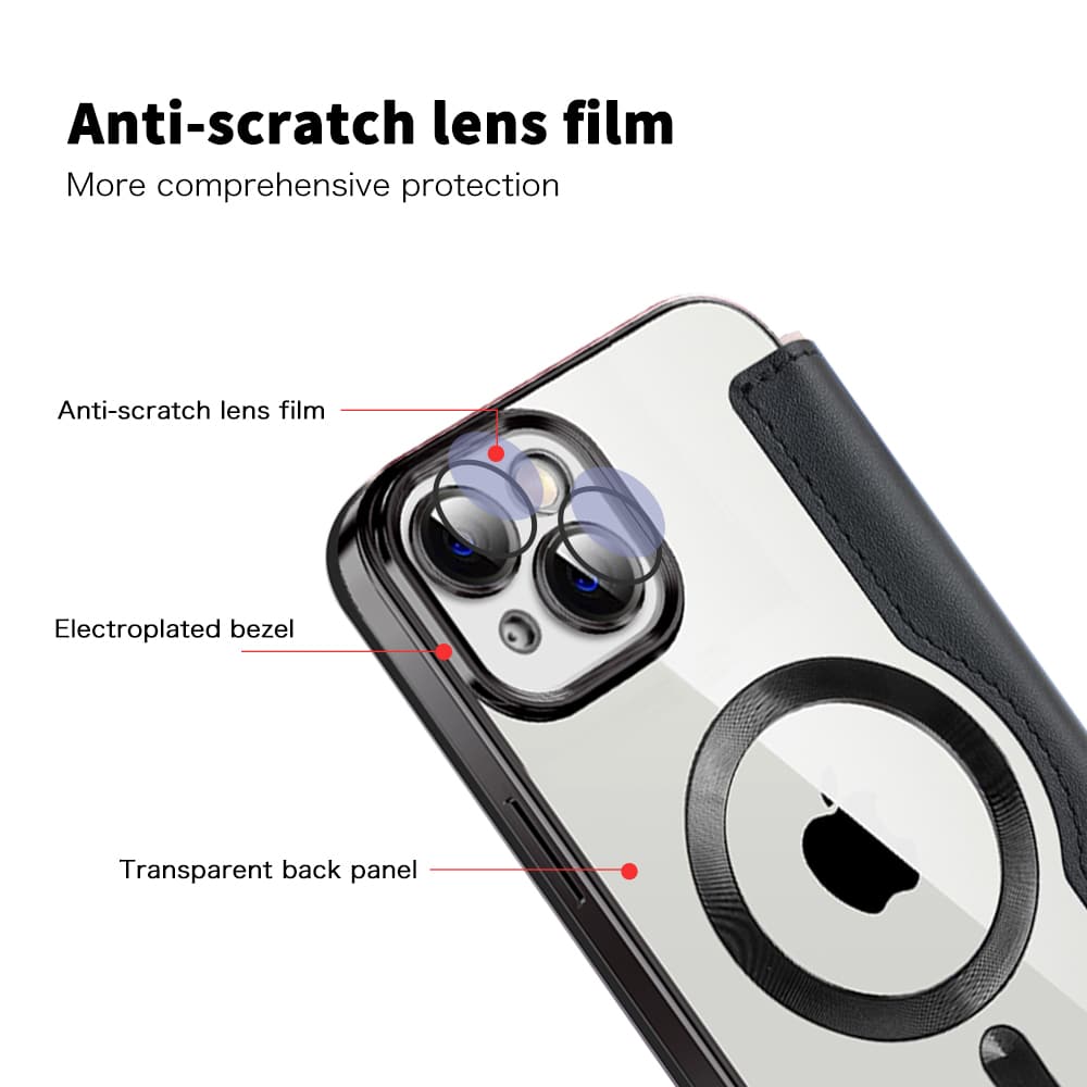 Techsuit SmartMag Book - θήκη για Apple iPhone 14 - Μαύρο - Image 3