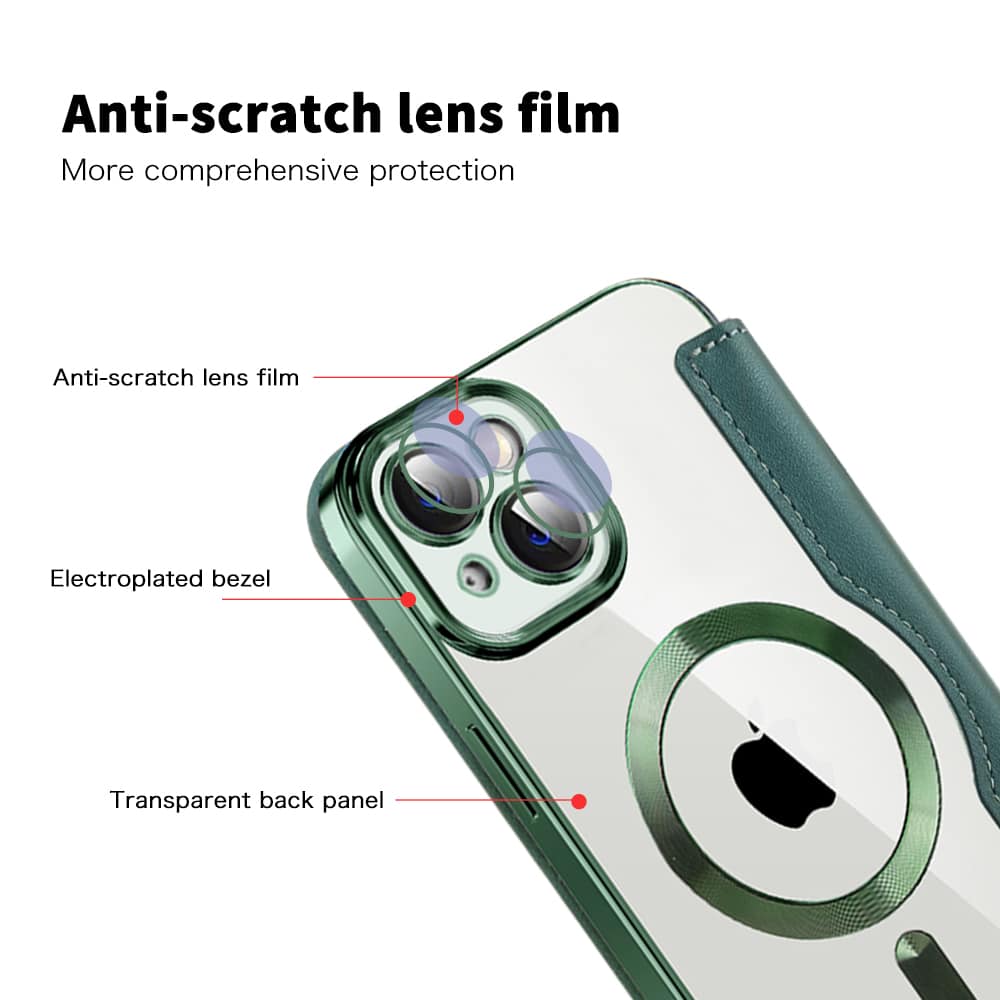 Techsuit SmartMag Book - θήκη για Apple iPhone 14 - Πράσινο - Image 3