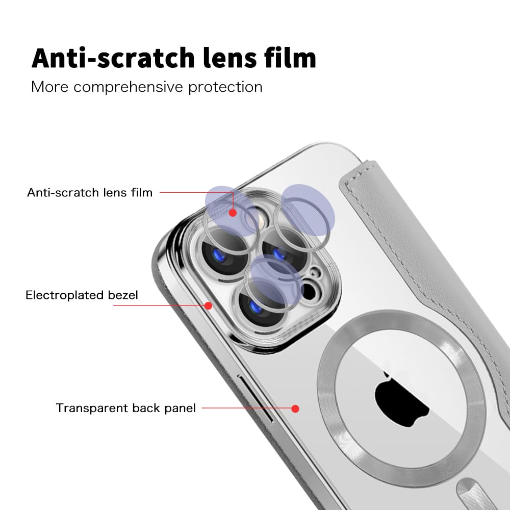 Techsuit SmartMag Book - θήκη για Apple iPhone 15 Pro - Γκρι - Image 3