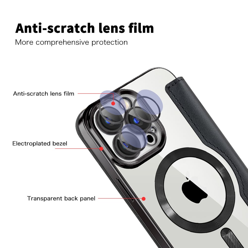Techsuit SmartMag Book - θήκη για Apple iPhone 15 Pro Max - Μαύρο - Image 3