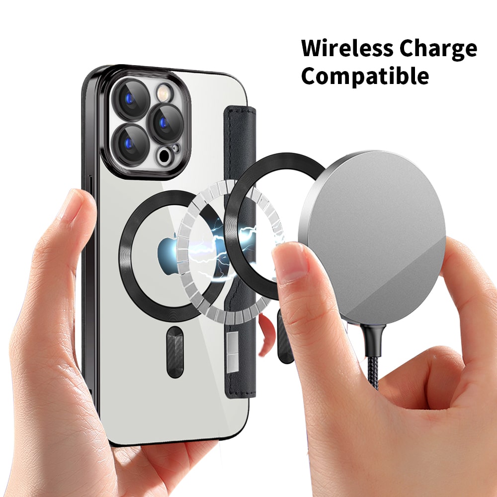 Techsuit SmartMag Book - θήκη για Apple iPhone 15 Pro Max - Μαύρο - Image 6
