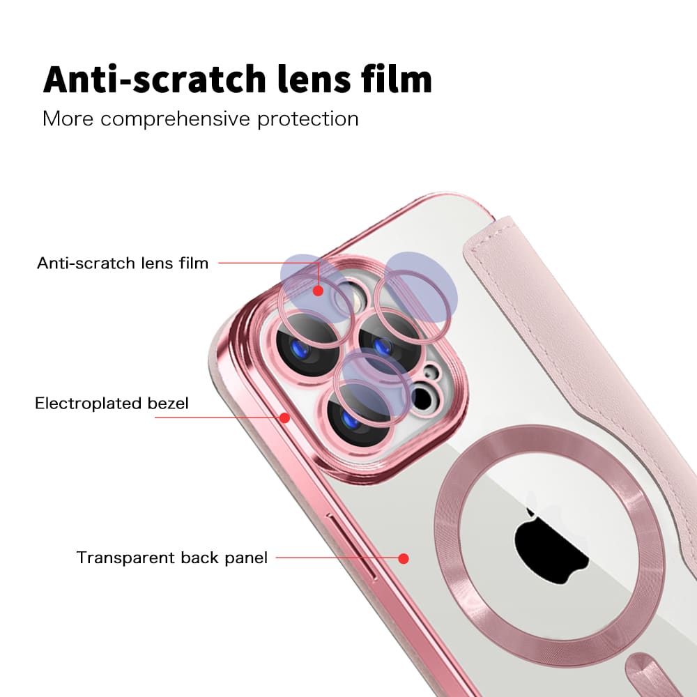 Techsuit SmartMag Book - θήκη για Apple iPhone 15 Pro Max - Ροζ - Image 3