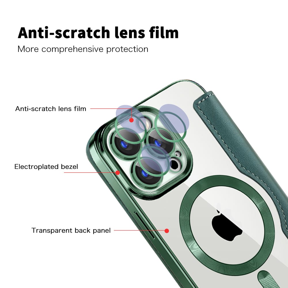 Techsuit SmartMag Book - θήκη για Apple iPhone 15 Pro Max - Πράσινο - Image 3